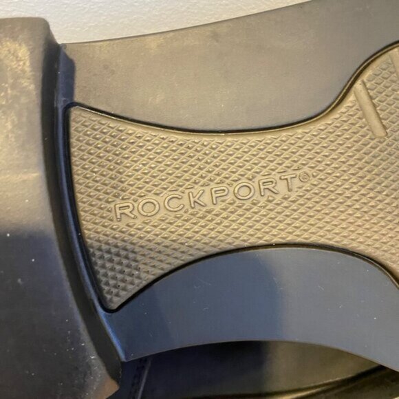 Rockport Men Black Nubuck Leather Oxford Dress Shoes Size 12W formal casual chic - Picture 9 of 13